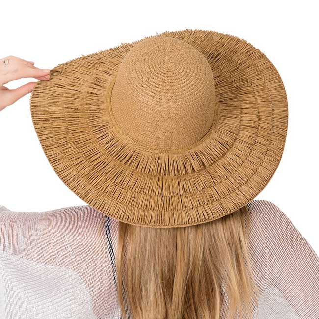 Raffia Tassel Pointed Sun Hat