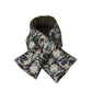 Reversible Puffer Sherpa Pull Through Scarf