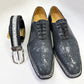 Maurice King II Custom Made Stingray Lace-Up Shoe - Grey