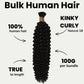 Cabello Para Trenzas Rizado Kinky 100% Humano a Granel