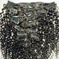 Extensiones de Cabello Humano 100% Rizado Kinky con Clip