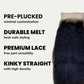 Kinky Straight 4x4 Transparent Lace Human Hair Closure