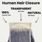 Kinky Straight 4x4 Transparent Lace Human Hair Closure