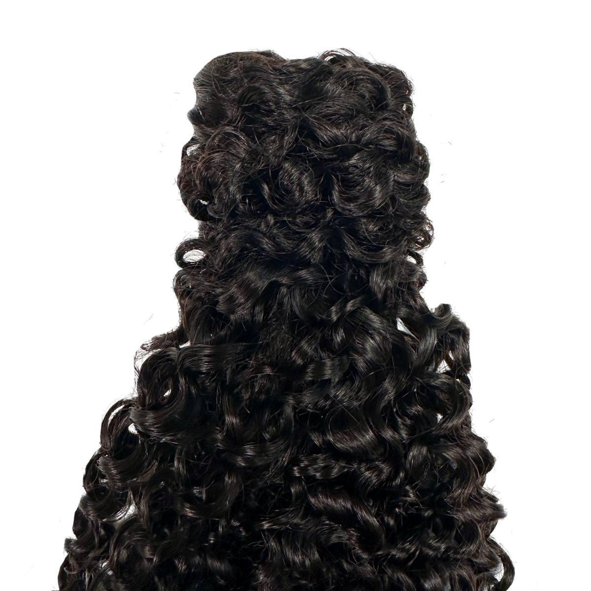 Cola de caballo de cabello humano 100% rizado Kinky