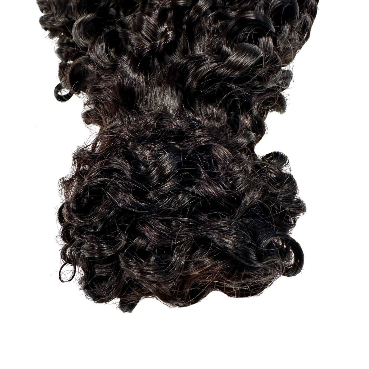 Cola de caballo de cabello humano 100% rizado Kinky