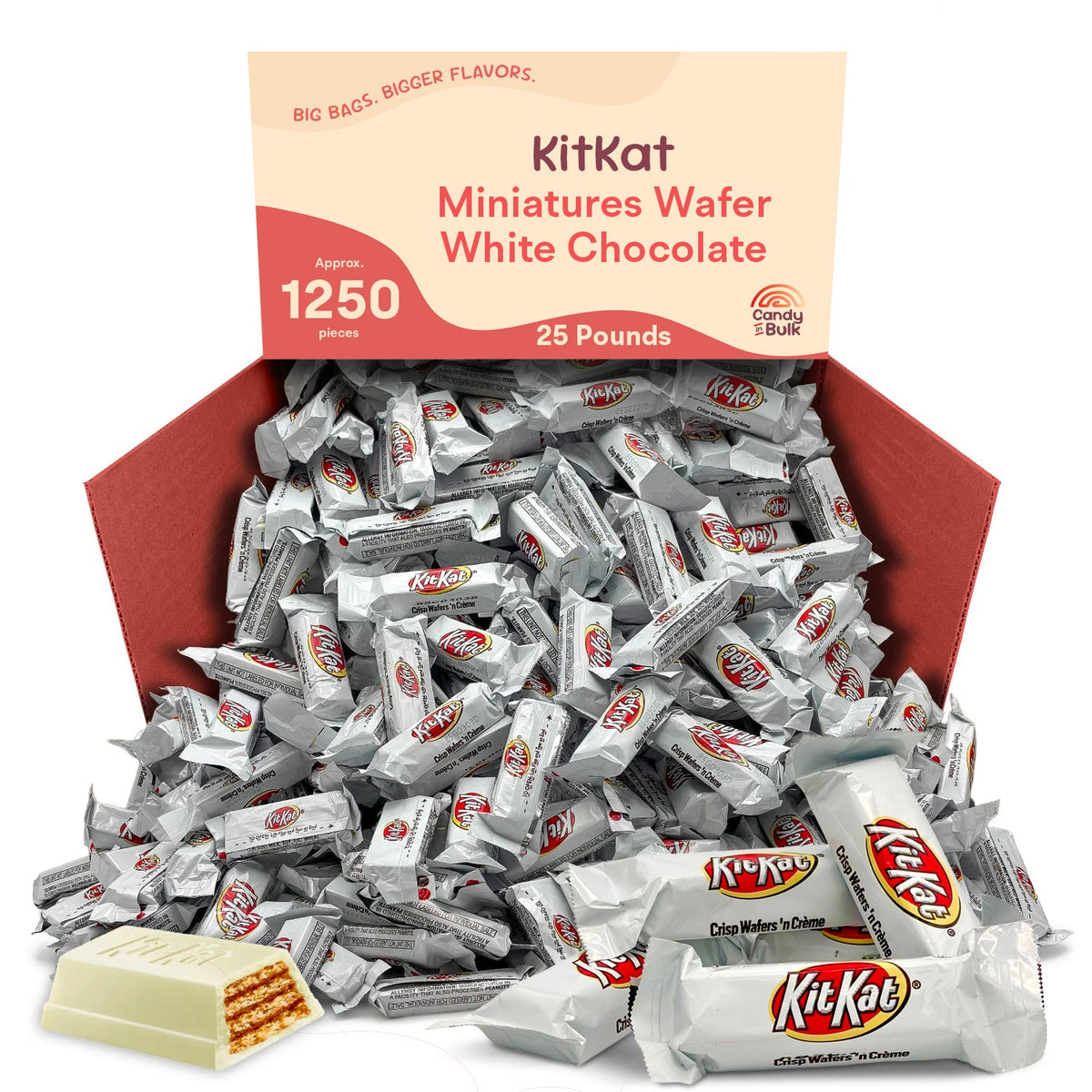 KitKat Miniaturas de Barquillo de Chocolate Blanco – Bolsa de Gran Valor