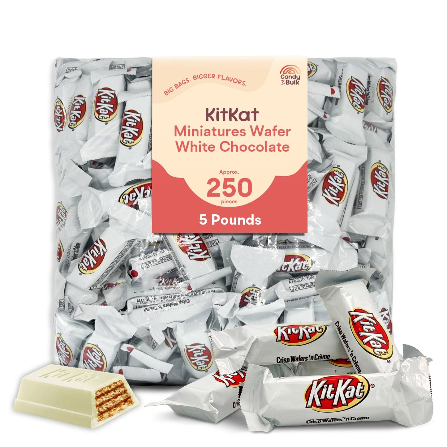 KitKat Miniaturas de Barquillo de Chocolate Blanco – Bolsa de Gran Valor