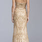 CLEARANCE - Aspeed L1982 Long Sequins Navy Blue Evening Gown V-Neck (Size XS)
