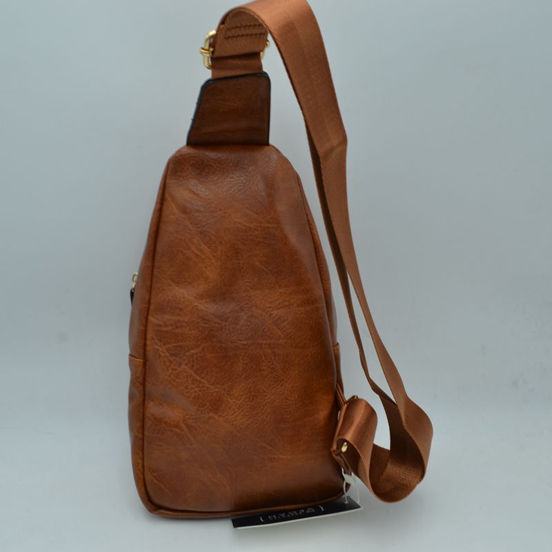 Ergonomic Structured Sling Backpack with Multi-Pocket Storage
