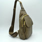 Ergonomic Structured Sling Backpack with Multi-Pocket Storage