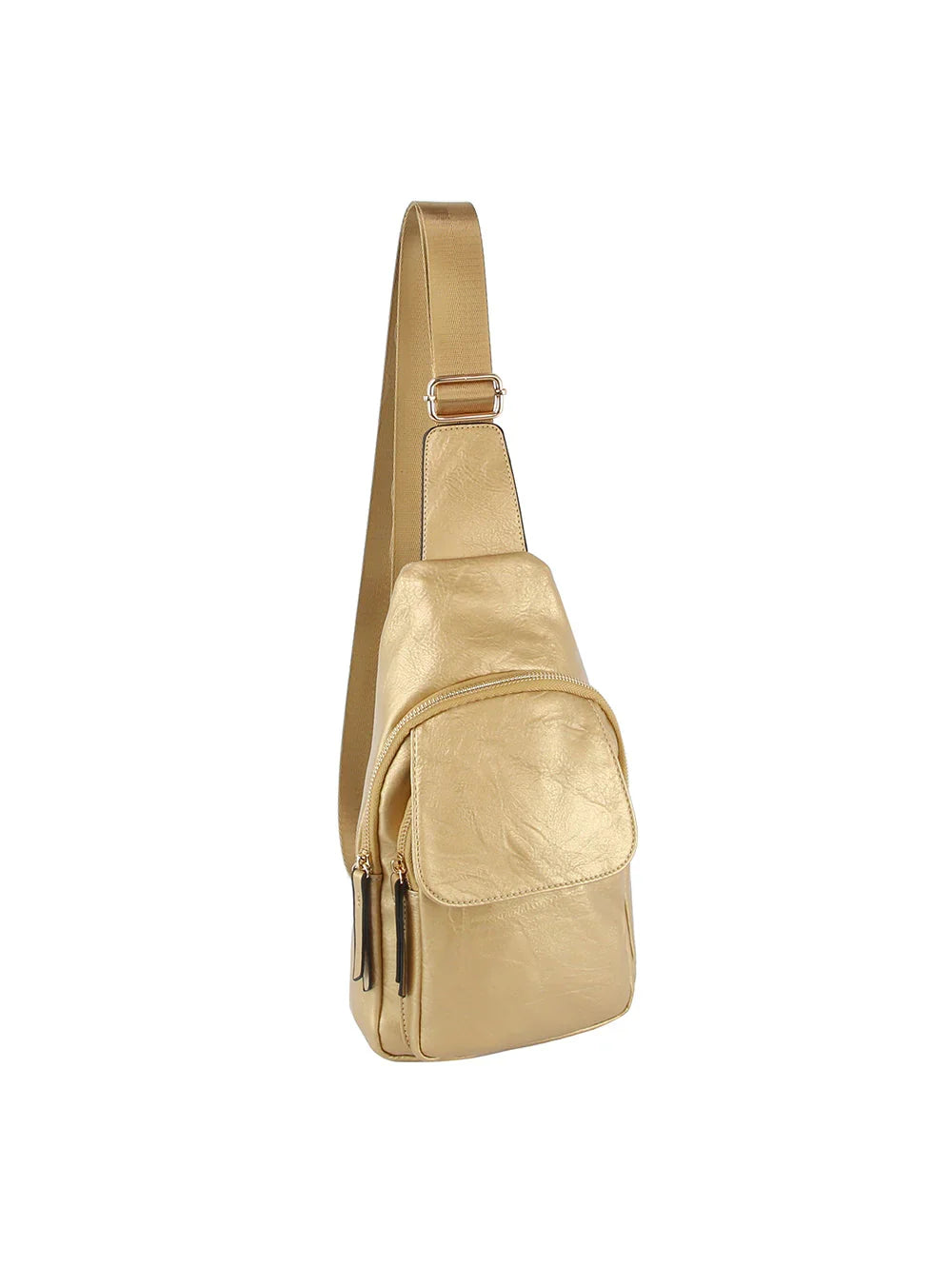 Ergonomic Structured Sling Backpack with Multi-Pocket Storage