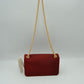 Textured Flap Shoulder Bag with Metallic Chain Strap