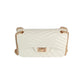 Chevron Quilted Flap Crossbody Bag with Chain Strap