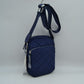 Structured Trapeze Handbag with Bamboo Ring Top Handles