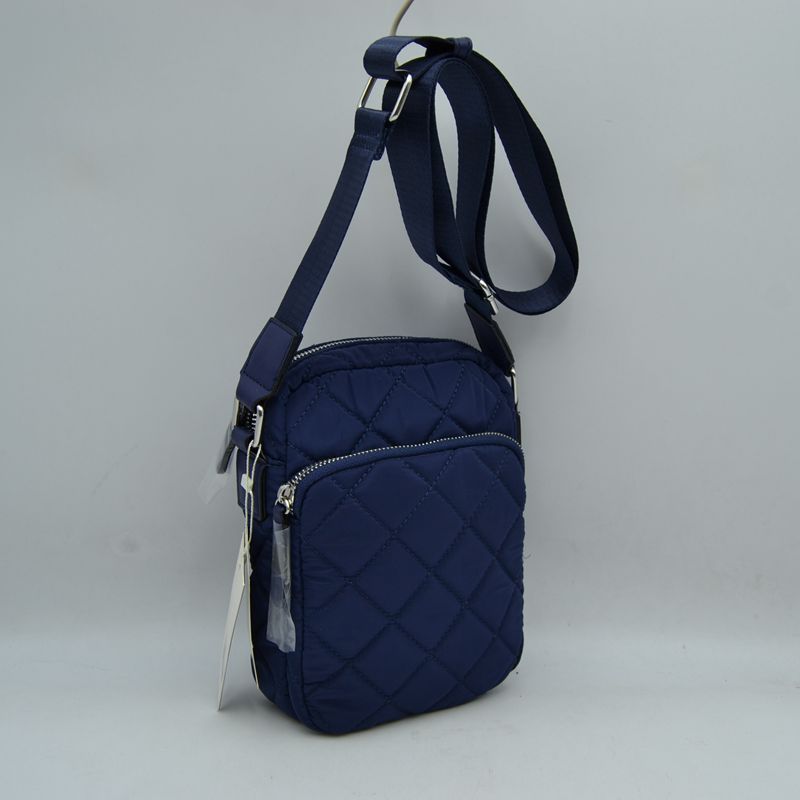 Structured Trapeze Handbag with Bamboo Ring Top Handles