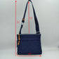 Quilted Crossbody Messenger Bag with Adjustable Strap