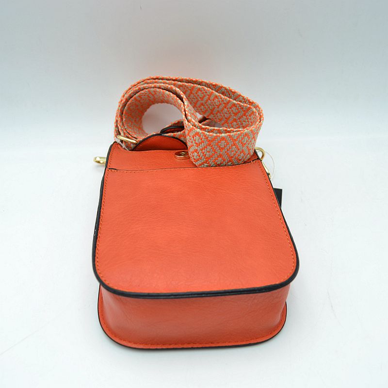 Vegan Leather Crossbody Bag with Adjustable Guitar Straps