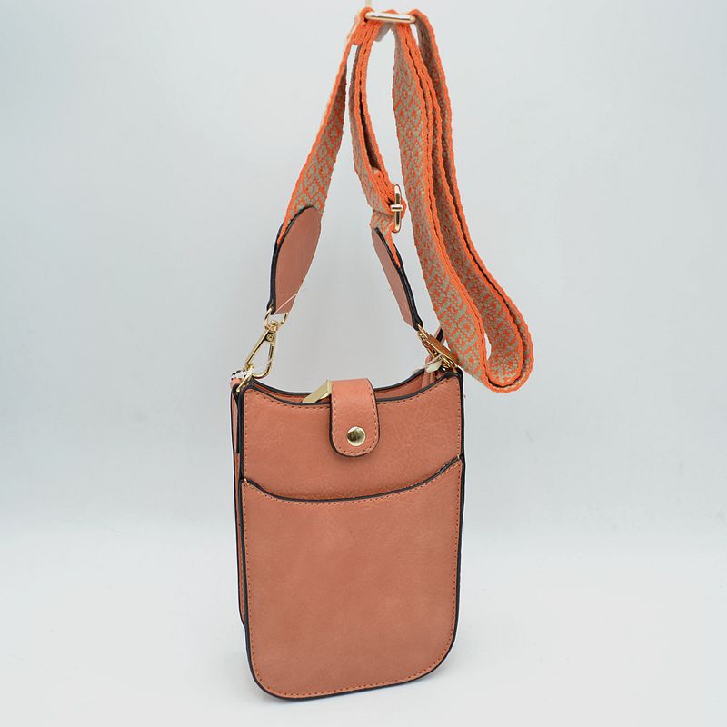 Vegan Leather Crossbody Bag with Adjustable Guitar Straps