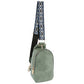 Sling Backpack with Patterned Wide Shoulder Strap