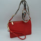 Dual Strap Wristlet Clutch with Patterned Crossbody Strap