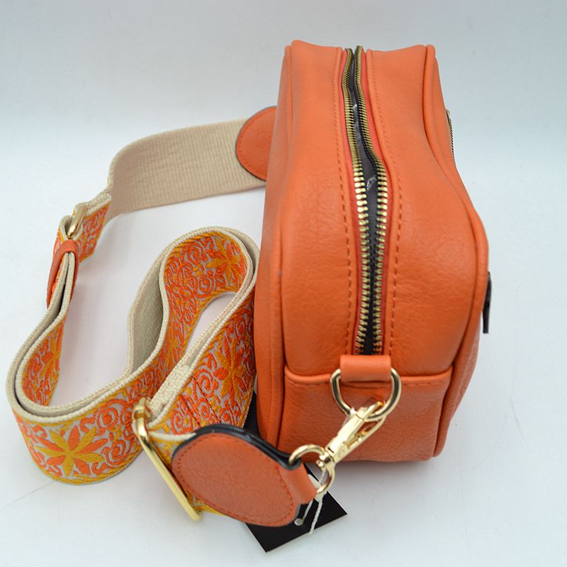 Guitar Strap Bag Multi-Zip Crossbody Bag