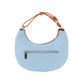 Studded Crescent Shoulder Bag with Adjustable Top Handle