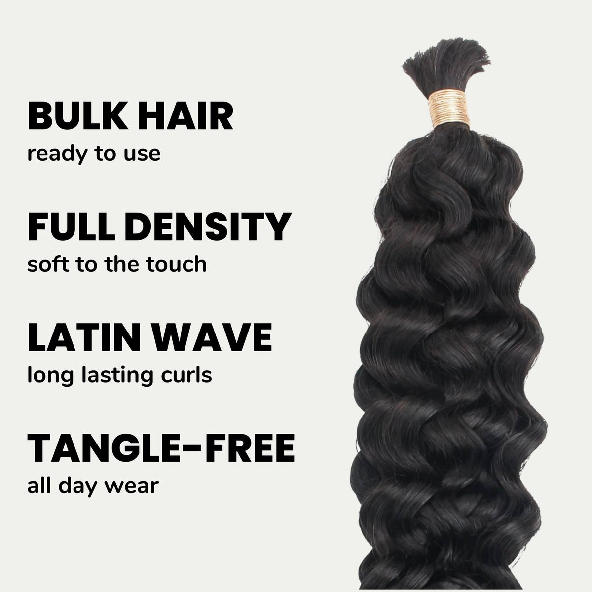 Cabello de Trenzar Humano 100% Virgen Latin Wave al por mayor