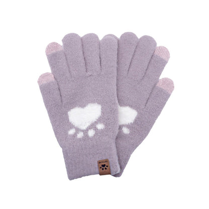 Cat Paw Pointed Smart Touch Gloves
