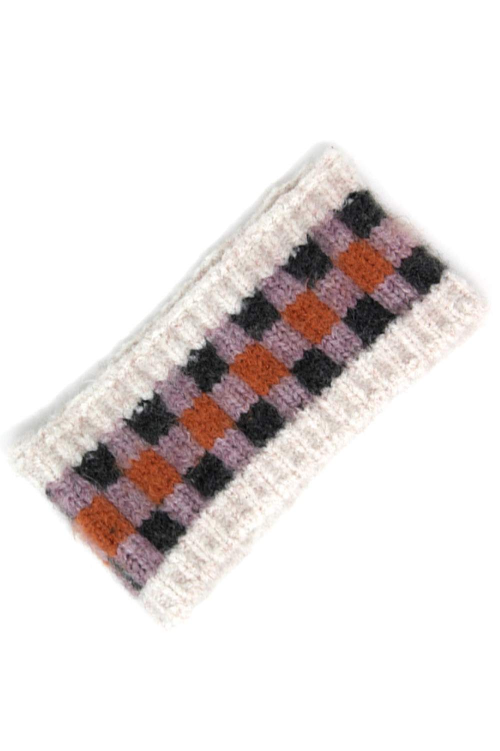 Multi Color Tile Print Headband