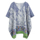 Leaf Print Cover Up Poncho