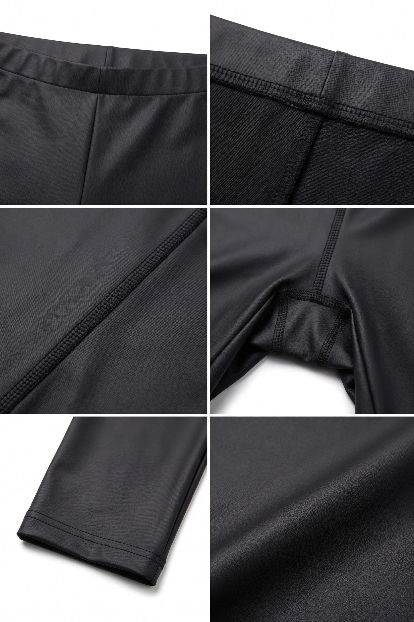 Sakkas Footless Ultra Slim Fit Matte Liquid Wet Look Leggings