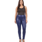 Sakkas Footless Ultra Slim Fit Matte Liquid Wet Look Leggings