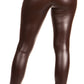 Sakkas Footless Ultra Slim Fit Matte Liquid Wet Look Leggings