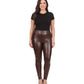 Sakkas Footless Ultra Slim Fit Matte Liquid Wet Look Leggings