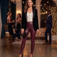 Sakkas Footless Ultra Slim Fit Matte Liquid Wet Look Leggings