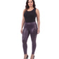 Sakkas Footless Ultra Slim Fit Matte Liquid Wet Look Leggings