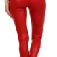 Sakkas Footless Ultra Slim Fit Matte Liquid Wet Look Leggings
