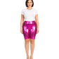 Sakkas Pantalones Cortos de Ciclismo Metálicos Brillantes Elásticos Unisex para Mujer - Hecho en EE. UU.