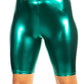 Sakkas Pantalones Cortos de Ciclismo Metálicos Brillantes Elásticos Unisex para Mujer - Hecho en EE. UU.