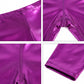 Sakkas Pantalones Cortos de Ciclismo Metálicos Brillantes Elásticos Unisex para Mujer - Hecho en EE. UU.