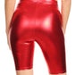 Sakkas Pantalones Cortos de Ciclismo Metálicos Brillantes Elásticos Unisex para Mujer - Hecho en EE. UU.