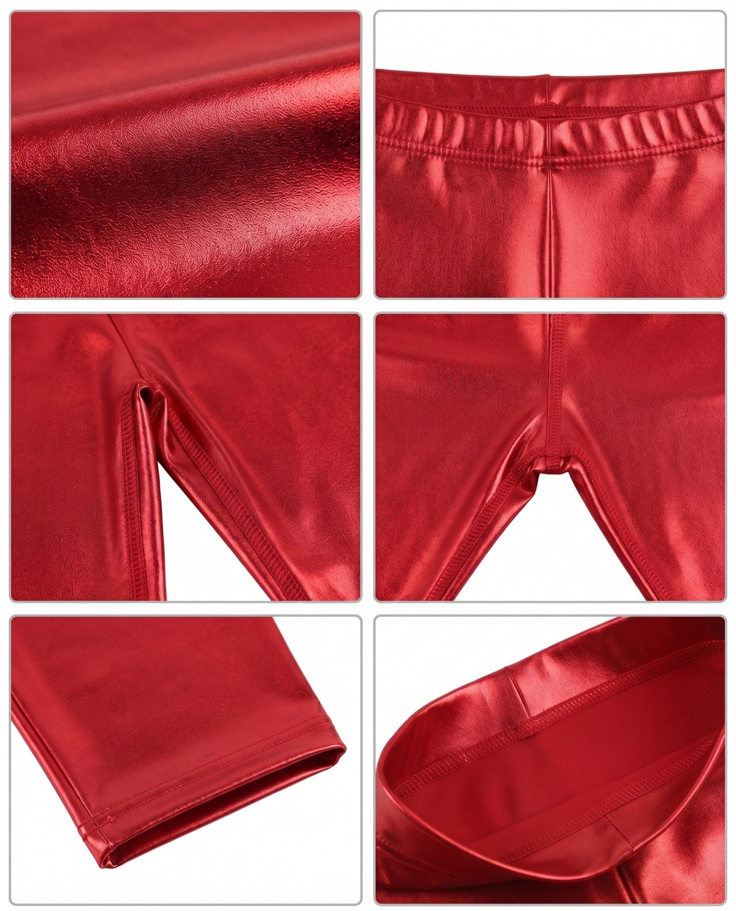 Sakkas Pantalones Cortos de Ciclismo Metálicos Brillantes Elásticos Unisex para Mujer - Hecho en EE. UU.