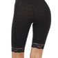 Sakkas Cotton Blend Lace Trim Stretch Bike Shorts - Made in USA