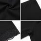 Sakkas Cotton Blend Lace Trim Stretch Bike Shorts - Made in USA
