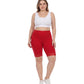 Sakkas Cotton Blend Lace Trim Stretch Bike Shorts - Made in USA