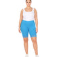 Sakkas Cotton Blend Lace Trim Stretch Bike Shorts - Made in USA