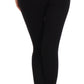 Sakkas Cotton Blend Solid Color Footless Stretch Leggings - Made in USA