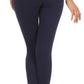 Sakkas Cotton Blend Solid Color Footless Stretch Leggings - Made in USA