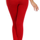 Sakkas Cotton Blend Solid Color Footless Stretch Leggings - Made in USA