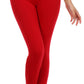 Sakkas Cotton Blend Solid Color Footless Stretch Leggings - Made in USA